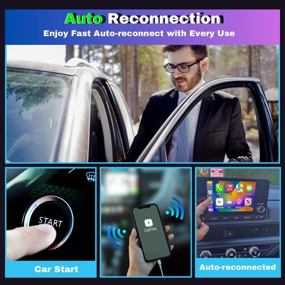 Wireless Carplay Adapter for Apple iPhone Plug and Play - Picture 5 of 11